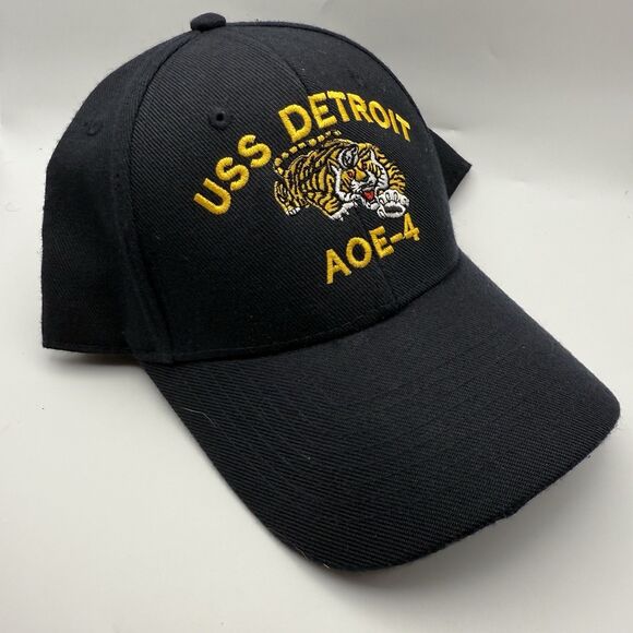 USS DETROIT AOE- 4  The Corps US Navy Baseball Cap Hat One Size - Picture 3 of 6